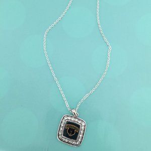 Baylor Necklace Officially Licensed Fashion Silver Chain 18" with Claw closure